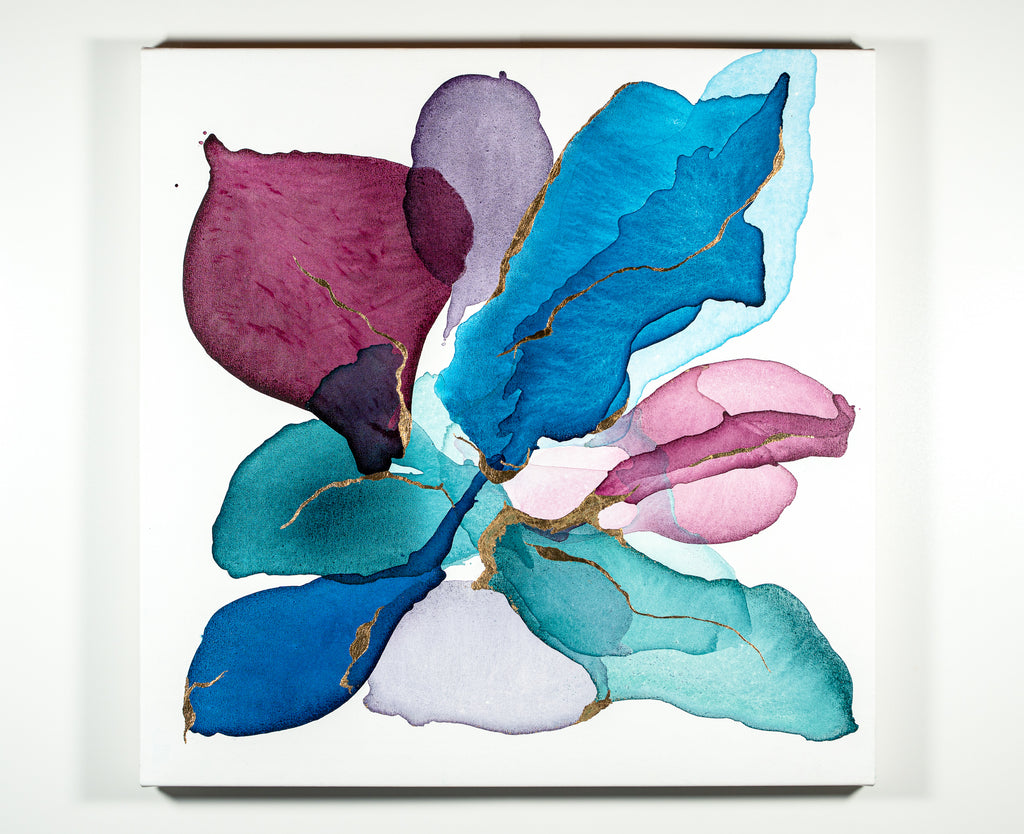 Gilded Flora | 36"x36"