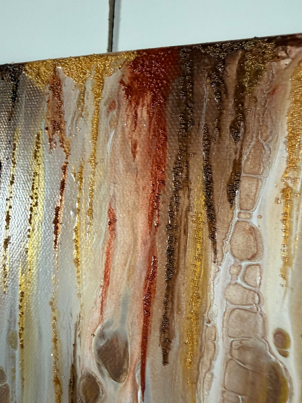 Gilded Veil | 12"x36"