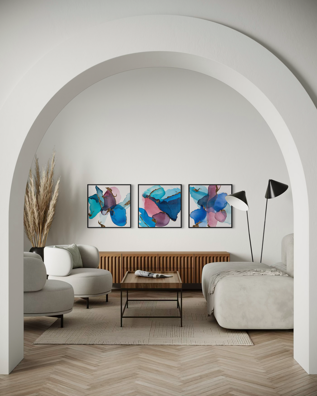 Orchid Dreams | 72"x24" (Triptych)