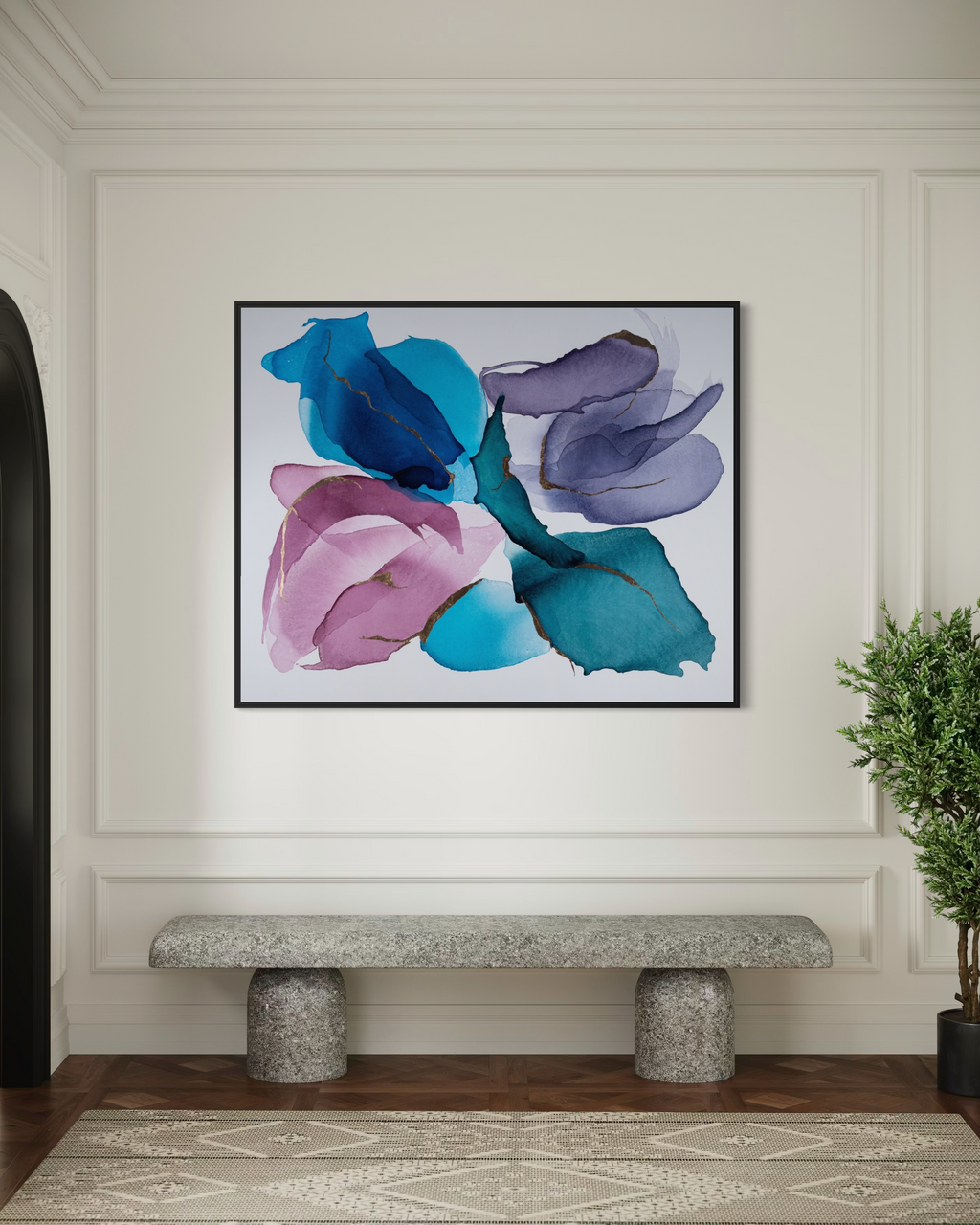 Aurum Bloom | 48"x60"